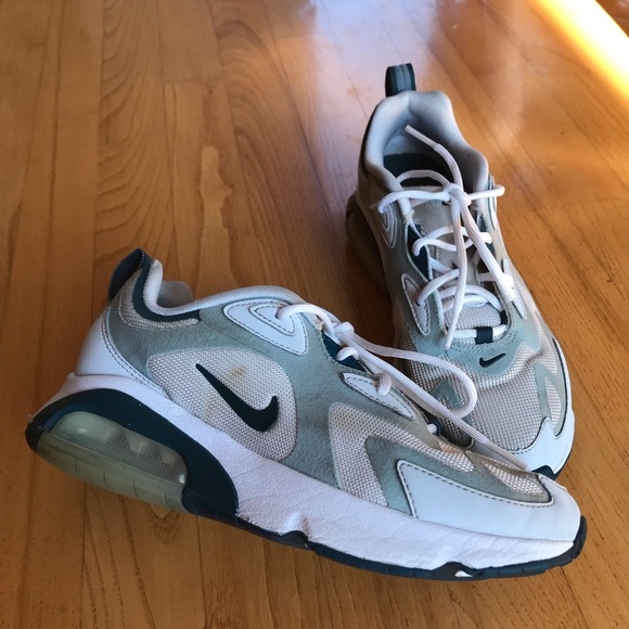 Nike Air Max 200 Pure Platinum sneakers shoes Turquoise green wh womens size 6.5 - Picture 1 of 12